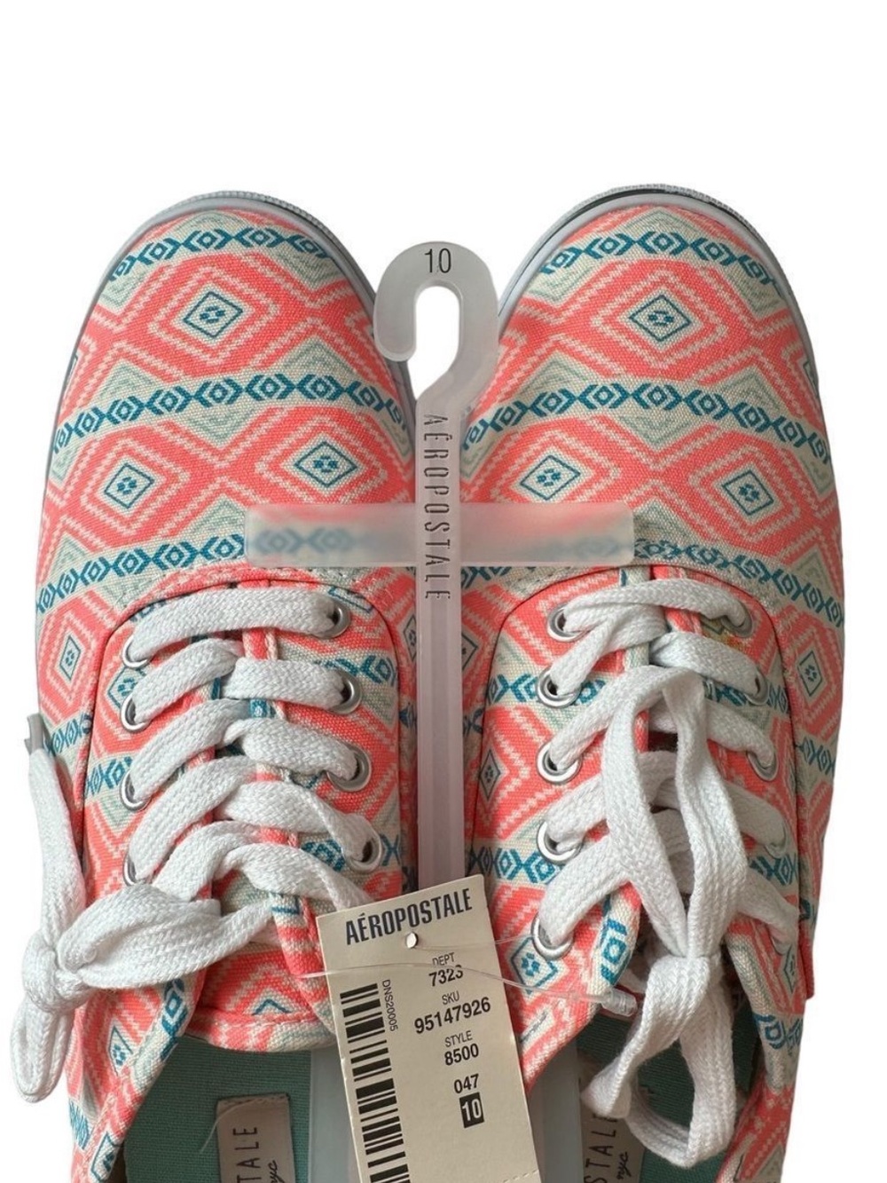 Aeropostale Neon Southwestern Tribal
Sneakers Boho Womens 10 NWT Blue Orange - Picture 3 of 8